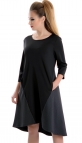 Платье № 3495S черное и серо-черная полоска (розница450 грн./470 грн.)