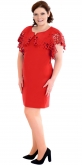 Платье № 34041SN красный (розница 640 грн./660 грн.)