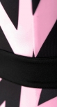 Стильное платье в черно-розовый зигзаг (розница 495 грн./515 грн.)