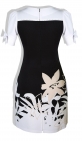 Платье № 3395SN бело-бежевые цвета на черном (розница 525 грн.)