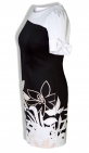 Платье № 3395SN бело-бежевые цвета на черном (розница 525 грн.)