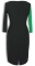 Платье № 34233SN черно-бело-зеленое (розница 610 грн.)