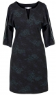 Платье № 3457SN голубые цветы на черном (розница 450 грн./465 грн./480 грн.)