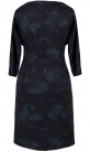 Платье № 3457SN голубые цветы на черном (розница 450 грн./465 грн./480 грн.)