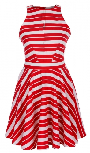 Платье № 3145SN красная полоска на белом (розница 472 грн.)