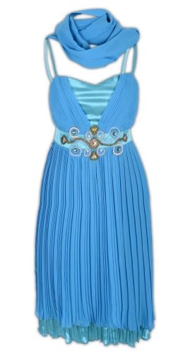 Платье № 8512N голубое (розница 411 грн.)