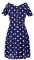Платье № 3156SN белый горох на синем (розница 466 грн.)