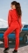 Красный спортивный костюм с кружевом