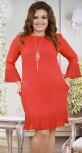 Красивое  платье с кулоном № 38231,красное