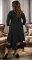 Нарядное трикотажное  платье с асимметричными линиями ,чёрное