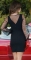 Элегантное черное платье с V-образным декольте и пышными рукавами № 3893