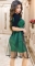 Необычное  стильное платье № 3944,зелёное