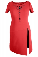 Платье № 16581N красный (розница 620 грн.)