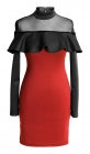Платье № 32392SN красное и черное (розница 480 грн.)