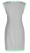 Платье № 3332SN серый и лагуна 