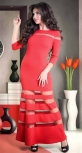 Изысканное красное вечернее платье макси