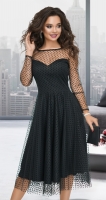 Нарядное платье № 4173 чёрное