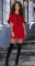 Красное платье А-силуэта № 30653