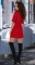 Красное платье А-силуэта № 30653