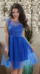 Нарядное платье-пачка № 4001 , ярко синее