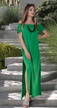 Платье -туника № 3988 , зелёная