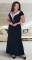 Восхитительное длинное чёрное платье № 39001