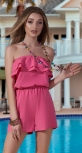 Модный комбинезон с шортами № 4002N,розовый