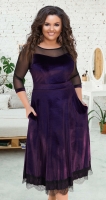 Нарядное длинное платье № 17331,марсала