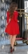 Красивое красное платье № 3607N