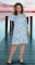 Лёгкое свободное платье № 36961,голубое