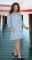 Лёгкое свободное платье № 36961,голубое