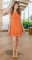 Красивое нарядное платье № 1263, апельсиновое