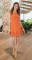 Красивое нарядное платье № 1263, апельсиновое