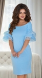 Платье- "Зефирка" № 3965,небесно-голубое