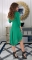 Красивое платье со шлейфом № 30673,зелёное
