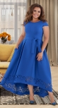 Нарядное платье в пол № 40571,ярко синее