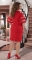 Платье с красивыми рукавчиками № 396431,красное