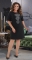 Платье А-силуэта  чёрное № 306531