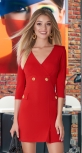 Короткое красное платье № 3648