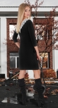 Красивое модное платье № 4038 , чёрное