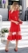 Эффектное платье МИДИ № 3433 , красное