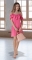 Свободное платье № 3778,розовое