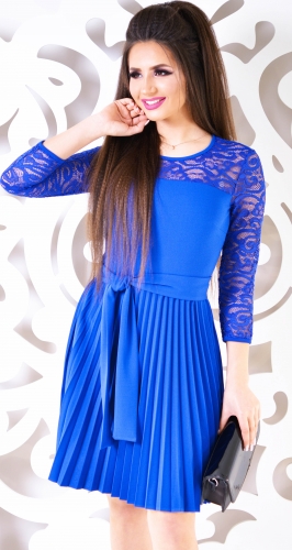 Платье № 352153SN ярко синее