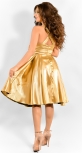 Нарядное атласное платье золотого цвета (розница 525 грн.)