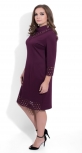 Модное бордовое платье № 35091