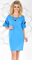 Платье № 3651N голубой 