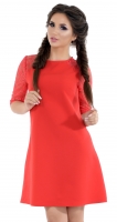 Платье № 1606N красное 
