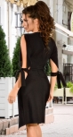 Стильное черное платье с завязками (розница 505 грн.)