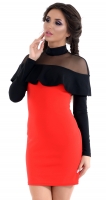 Платье № 32392SN красное и черное (розница 480 грн.)