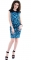 Платье № 1258N синий леопард (розница 535 грн.)